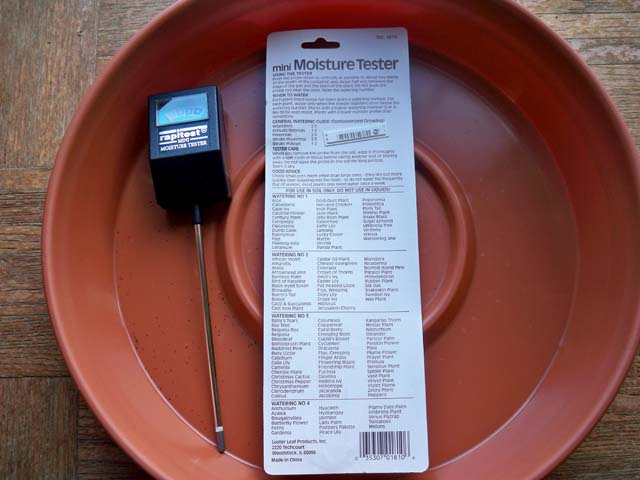 Plant Moisture Meter Chart